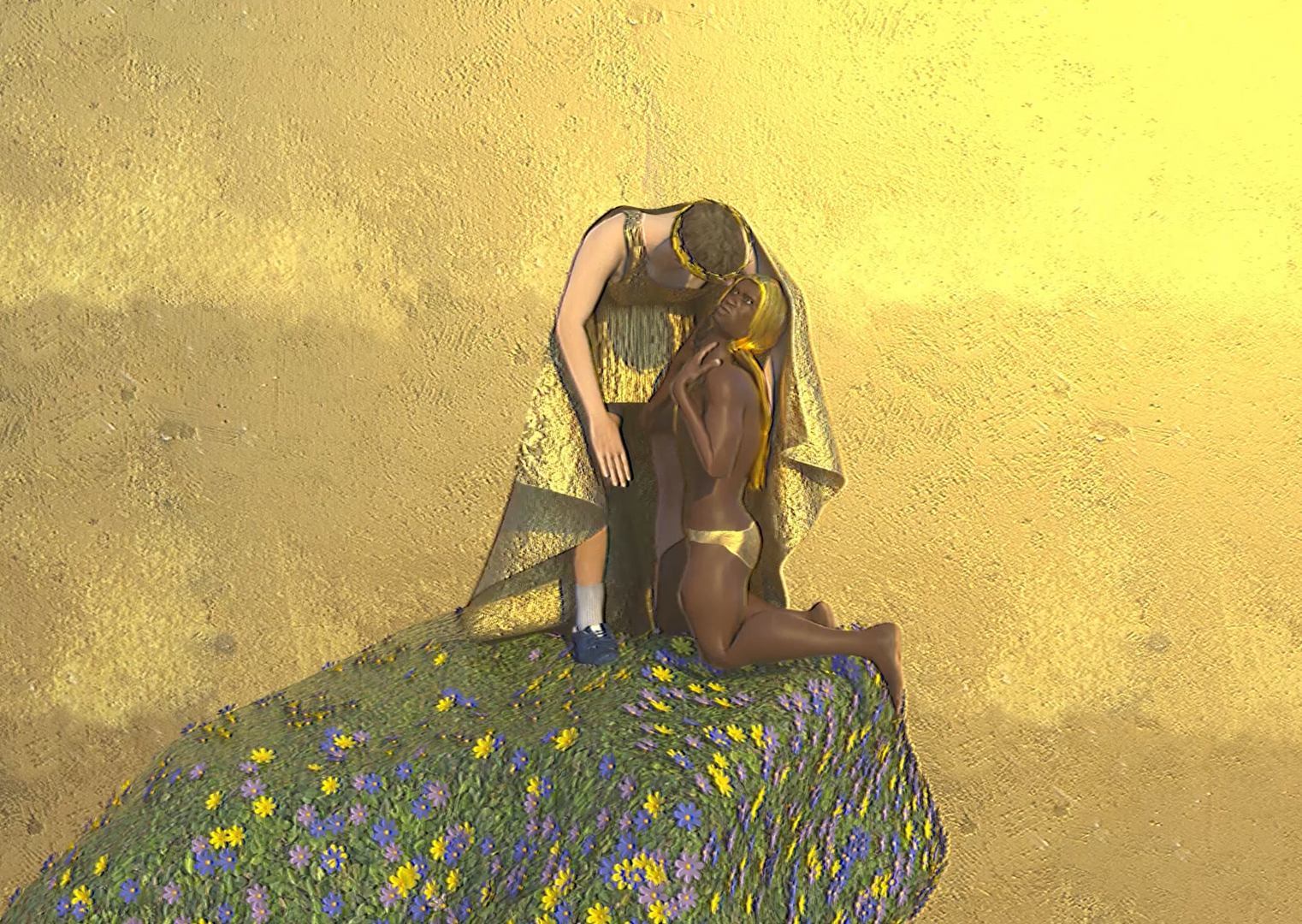 Gustav Klimt The Kiss 3D Lion Beach shht soup