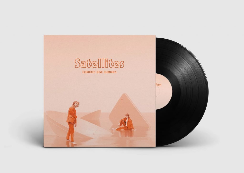 Vinyl Mockup Album Cover Design for Satellites EP by Compact Disk Dummies © Lion Beach