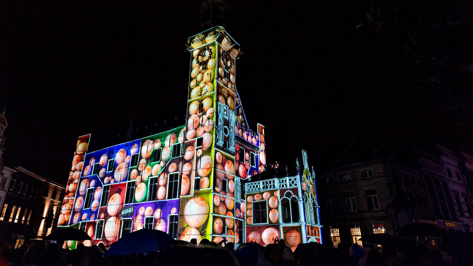 projection mapping for stad aalst by lion beach cirk