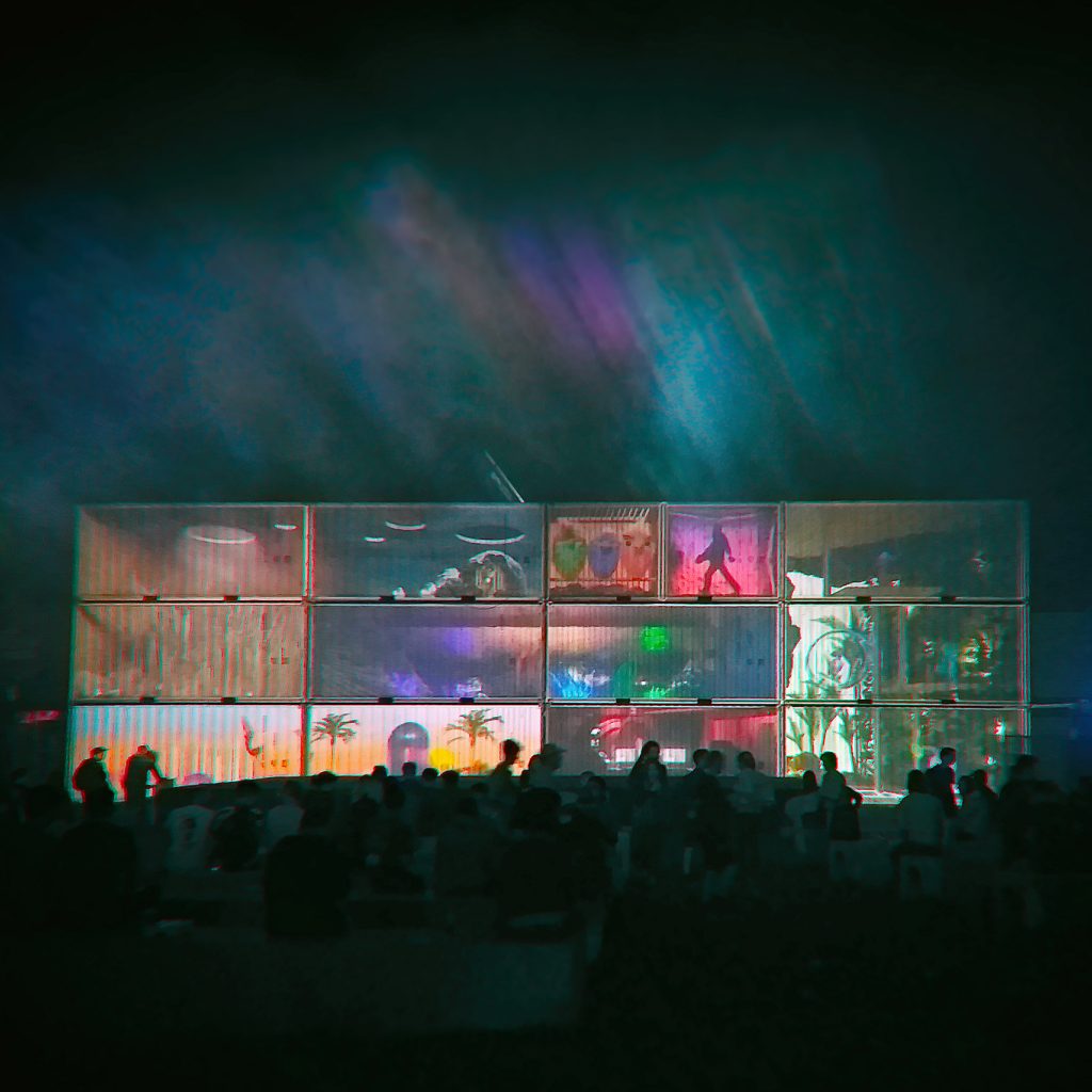 Overview of projection mapping for pukkelpop a zoo for you