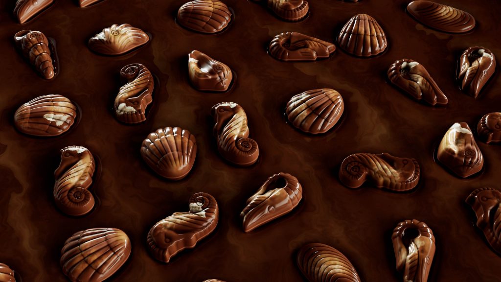 still of guylian seashells animation by Lion Beach